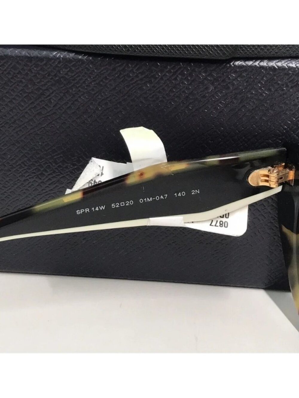 New Authentic Prada Cat Eye Sunglasses PR 14WS – Tortoise & Powder Frame - Picture 7 of 15